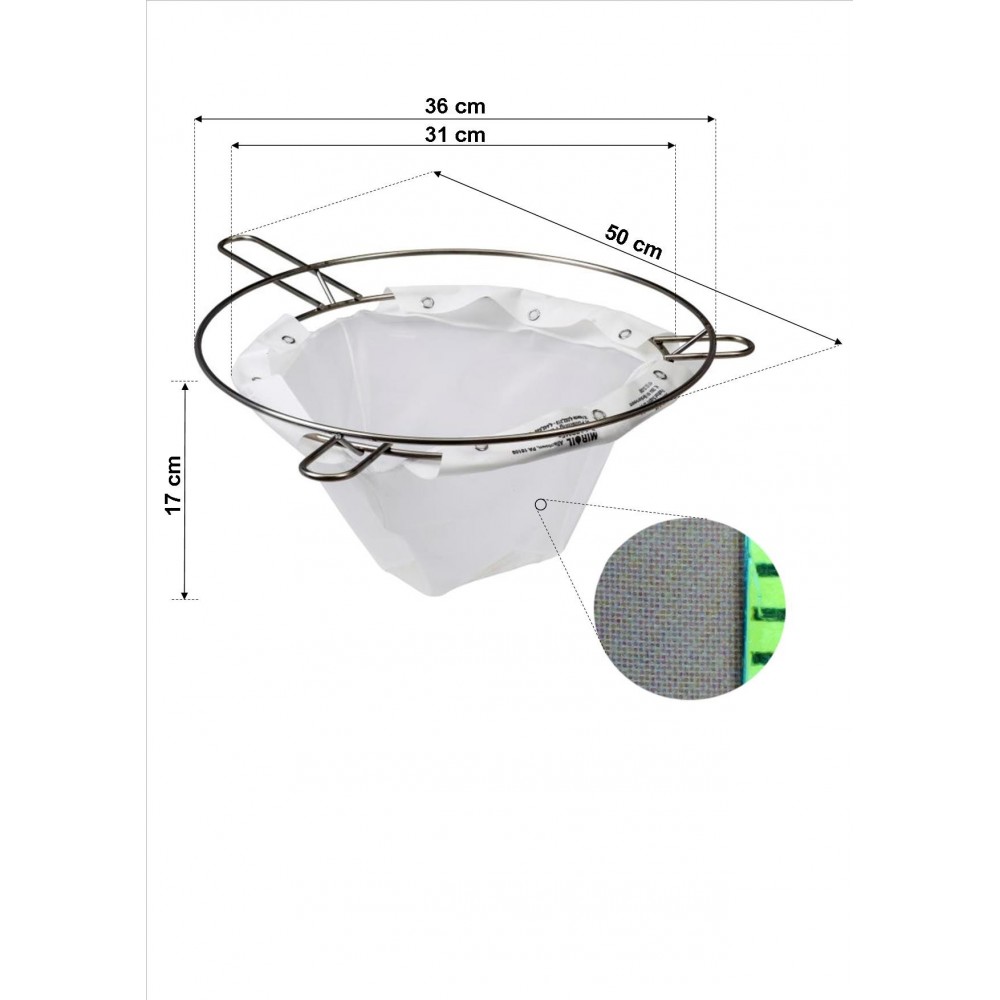 Filtre à huile en acier inoxydable Pot Fine Mesh Couvercle étanche à la  poussière Graisse de contact alimentaire Conta